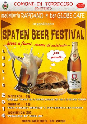 Al via lo “Spaten Beer Festival” aTorrecuso  dal 18 al 20 luglio