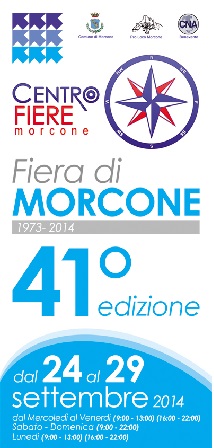 Dal 24 al 29 settembre Morcone torna ad ospitare la 41^ edizione della Fiera di  Morcone