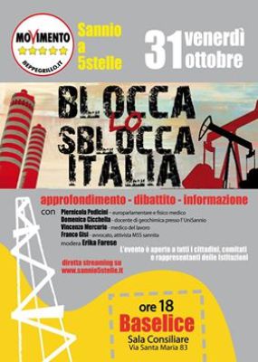 M5S: I progetti di ricerca idrocarburi alla luce del Decreto “Sblocca Italia”