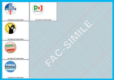 Elezioni Provinciali:sul sito della Provincia pubblicati i Fac simile delle schede