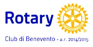 “Serata Eduardo”al Rotari Club Benevento. Il 21 Novembre 2014 presso la sede sociale dell’UNA Hotel “Il Molino”