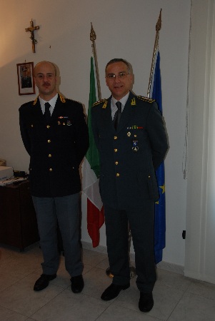 Il nuovo comandante della Polizia Stradale di Benevento in visita al Comando Provinciale della GDF