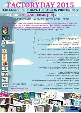 Telese Terme, sabato 30 Maggio la Fondazione Gerardino Romano ospita l’evento Factory Day 2015