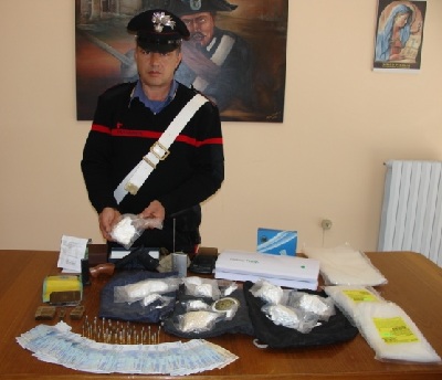 Montesarchio: sequestrato un consistente quantitativo di Cocaina, Eroina e Hashish