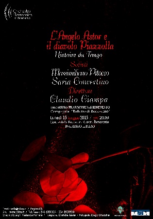 Lunedi 15 Giugno alla Rocca dei Rettori di Benevento “L’angelo Astor e il diavolo Piazzolla – Histoire du Tango”
