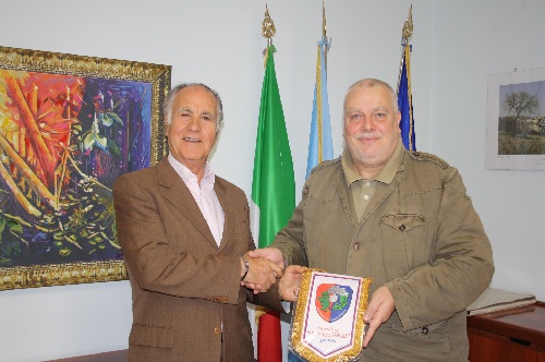 Claudio Ricci ha ricevuto stamane il Presidente dell’Associazione Nazionale Carabinieri  Martino Mastrovito