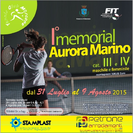 Il Tennis Club Morcone ricorda Aurora Marino