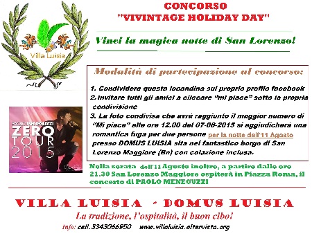 San Lorenzo Maggiore.  Concorso social ‘’Vivintage holiday day ‘’