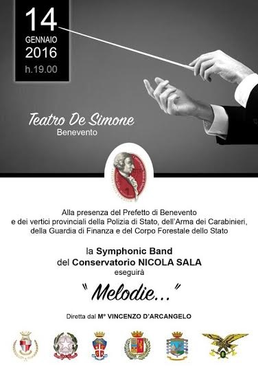 Al Teatro De Simone la Symphonic Band del “Nicola Sala”, un omaggio a tutte le Forze dell’Ordine