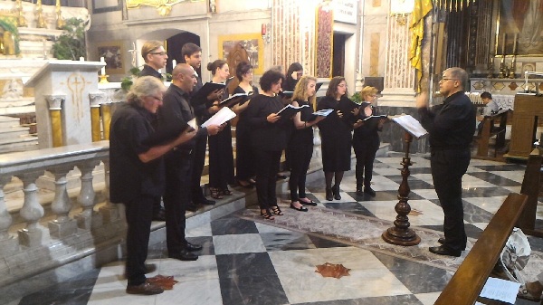 L’Ensemble di Canto Gregoriano del Conservatorio Nicola Sala alla celebrazione di San Benedetto Abate a Montevergine
