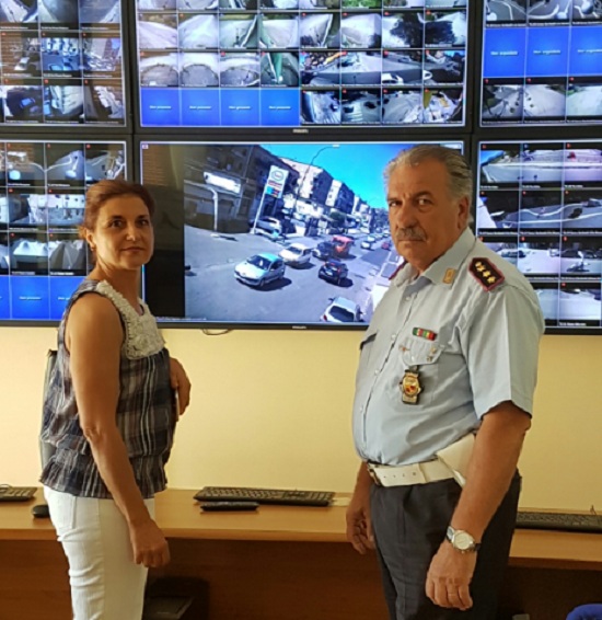 Benevento: l’assessore alla Mobilità, Amina Ingaldi, in visita al Comando di Polizia Municipale