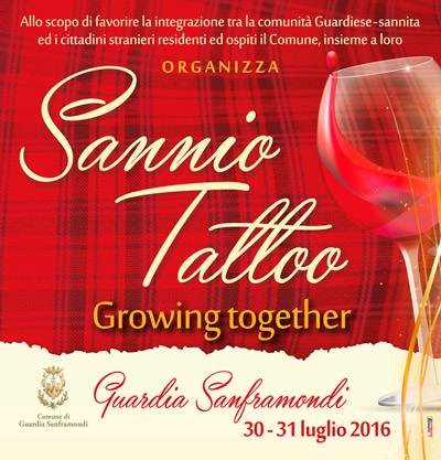 Guardia Sanframondi, in vendita i biglietti per il “Sannio Tattoo”: con l’incasso acquisto giochi per la Villa Comunale
