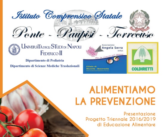 Presso l’I.C. Ponte-Paupisi-Torrecuso prende il via il Progetto di Educazione Alimentare