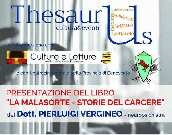 L’associazione giovanile Thesaurus presenta il libro di Pierluigi Vergineo