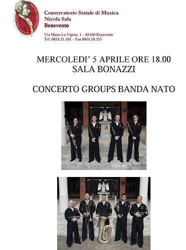 Ensemble Groups Banda NATO in concerto al “Nicola Sala” di Benevento