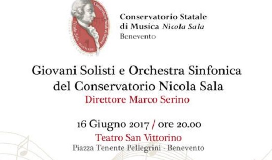 Marco Serino dirige   l’Orchestra Sinfonica del Conservatorio “Nicola Sala”  con i Giovani solisti 