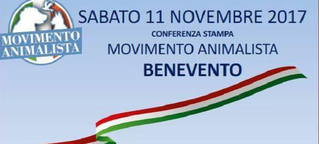 Sabato 11 Novembre Conferenza Stampa del Movimento Animalista del Sannio