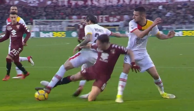 Il Benevento sconfitto a Torino per 3 a 0. Squadra inconsistente ed incapace