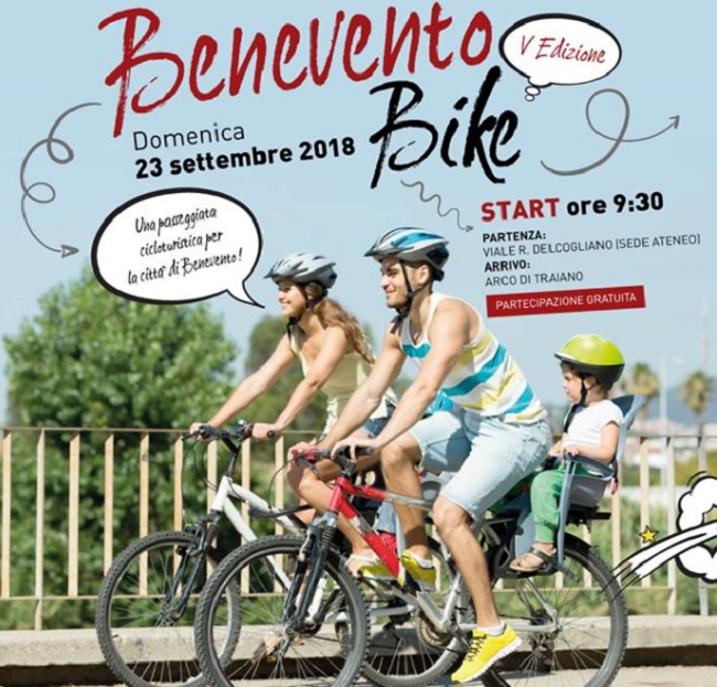 Domani domenica 23 Settembre “Benevento Bike V° Edizione”