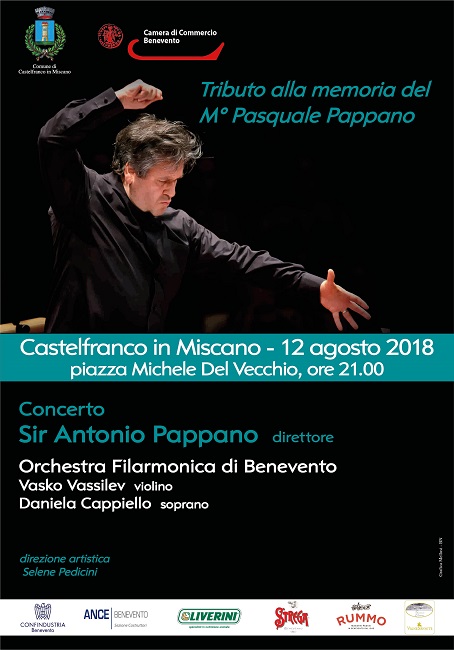 Il 12 Agosto ritorna a Castelfranco in Miscano il M° Antonio Pappano