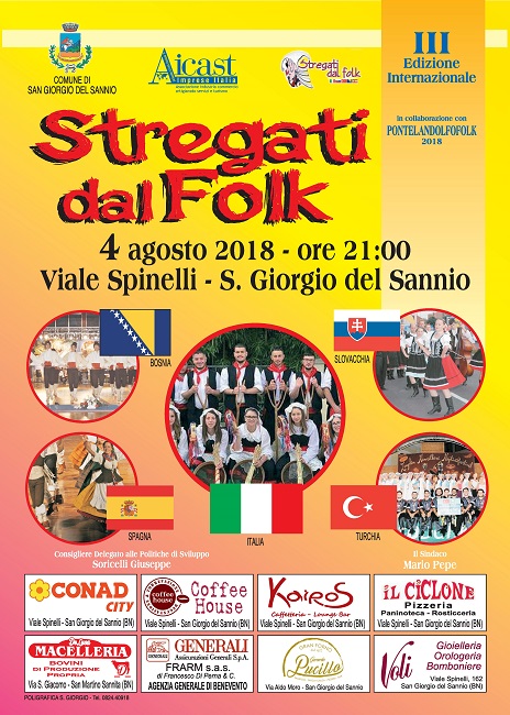 Terza edizione internazionale della manifestazione “Stregati dal Folk”