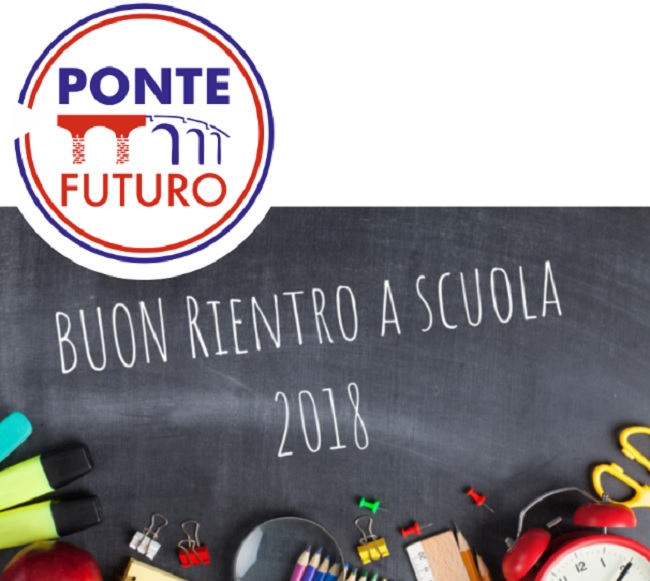Gruppo Consiliare “Ponte Futuro”: messaggio augurale agli studenti e insegnanti per il nuovo anno scolastico.