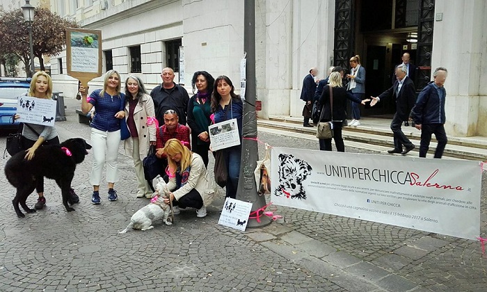 Salerno. Lunedì 24 terza udienza contro l’aguzzino della cagnolina Chicca
