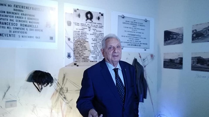 Michele Benvenuto ringrazia chi ha collaborato alla Mostra Permanente sugli avvenimenti del 1943 Benevento