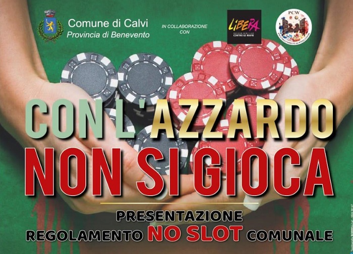 “Con l’azzardo non si gioca”: presentazione del Regolamento No Slot Comune di Calvi.