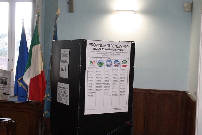 Domani sarà possibile presentare le Liste dei Candidati al rinnovo del Consiglio Provinciale di Benevento