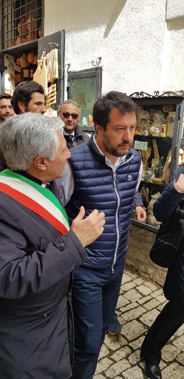 Salvini a Pietrelcina. In tanti aspettano il Ministro e vice Premier
