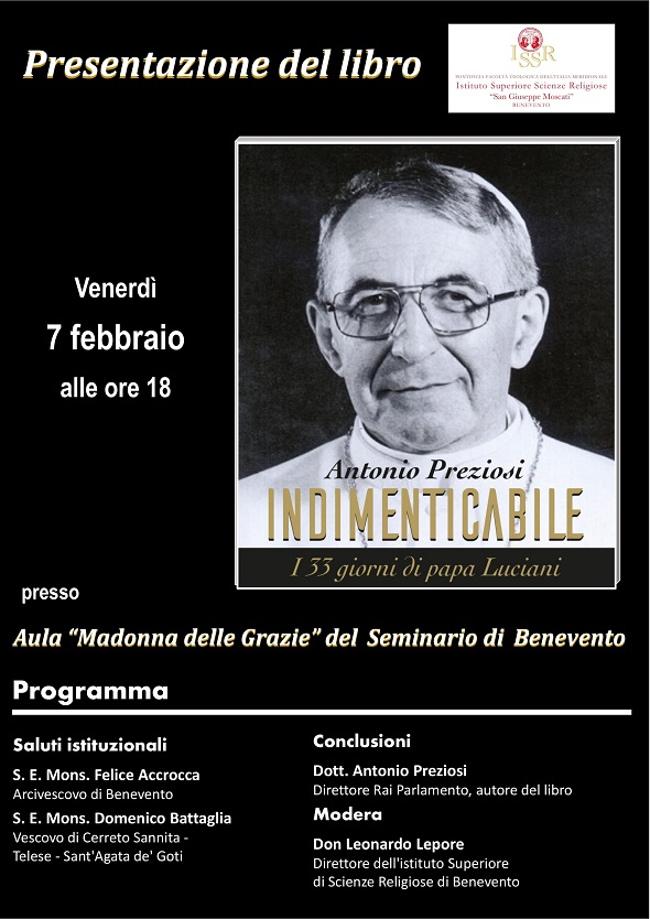 Presentazione al Seminario di Benevento del libro di Preziosi, giornalista e direttore Rai Parlamento