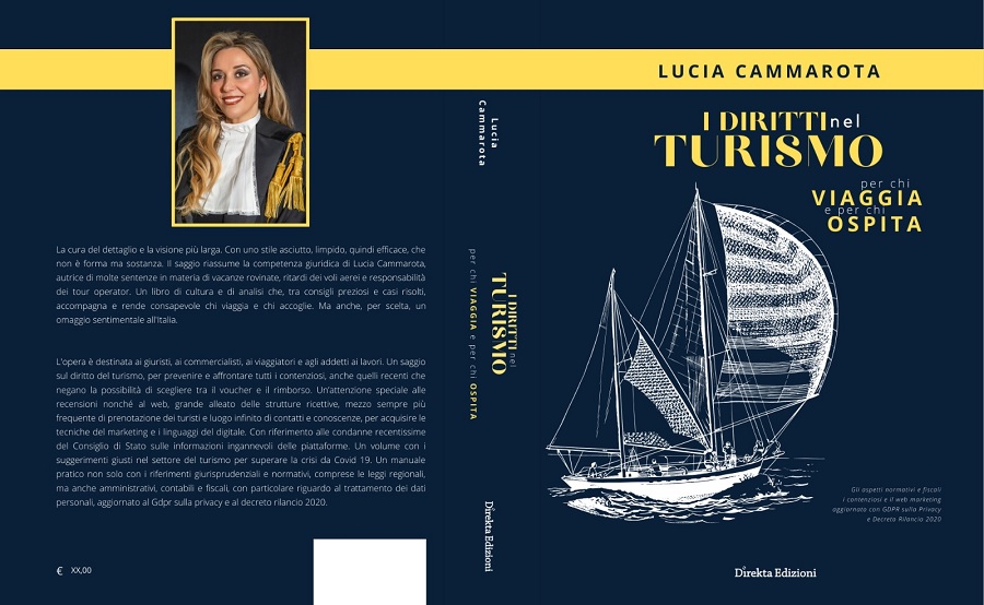 “I Diritti nel Turismo per chi viaggia e per chi ospita”. Si presenta oggi il libro della dott.ssa Lucia Cammarota
