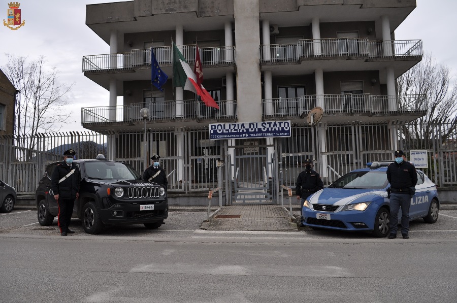 Operazione antidroga  a Telese Terme, arrestate cinque persone
