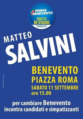 Salvini in Campania sabato 11 Settembre: questi gli appuntamenti
