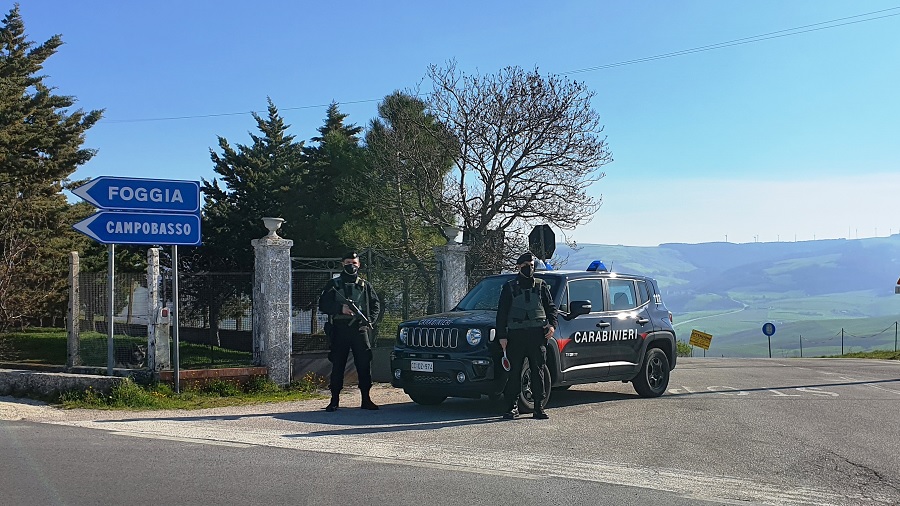 Fortore: articolato servizio di controllo dei Carabinieri sul territorio nel week end: denunce e sanzioni