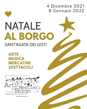 A Sant’Agata dei Goti “Natale al Borgo”: i commercianti portano in scena spettacoli, musica e artigianato