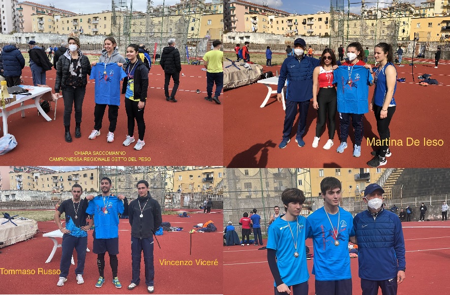 Libertas Benevento : carico di medaglie ai Campionati Regionali Individuali Invernali di Lanci