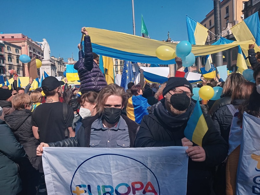 +Europa in Campania a supporto dell’Ucraina, paese sovrano e democratico