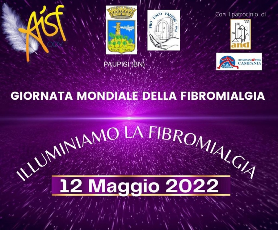 Giornata della Fibromalgia, piazza don Tommaso Boscaino si illumina di viola.