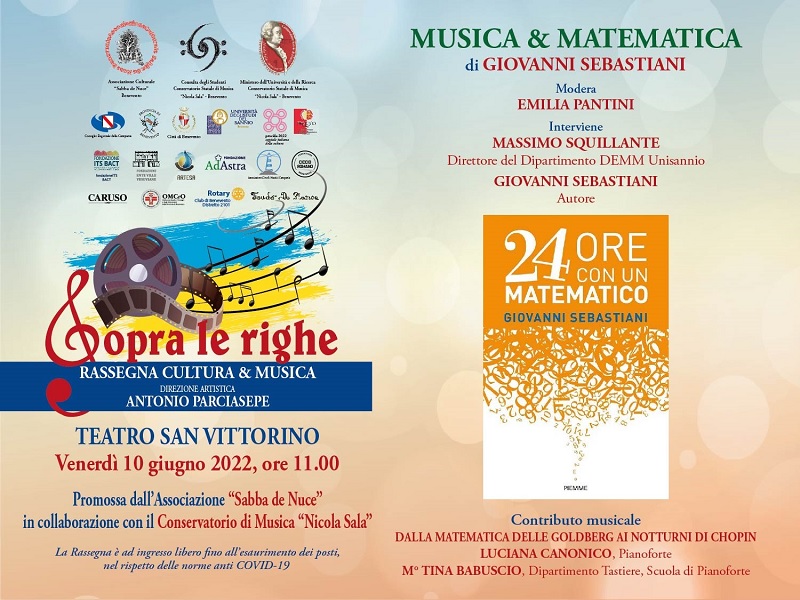 Unire gli studenti dei due Atenei: Unisannio e Conservatorio “Nicola Sala” sul binomio Musica e Matematica