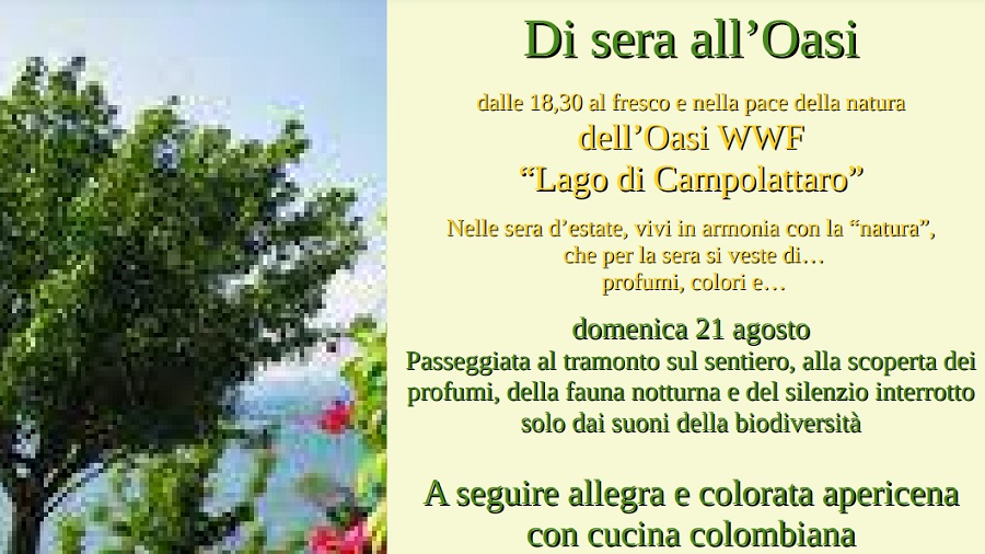 WWf: Due serate all’oasi del Lago di Campolattaro