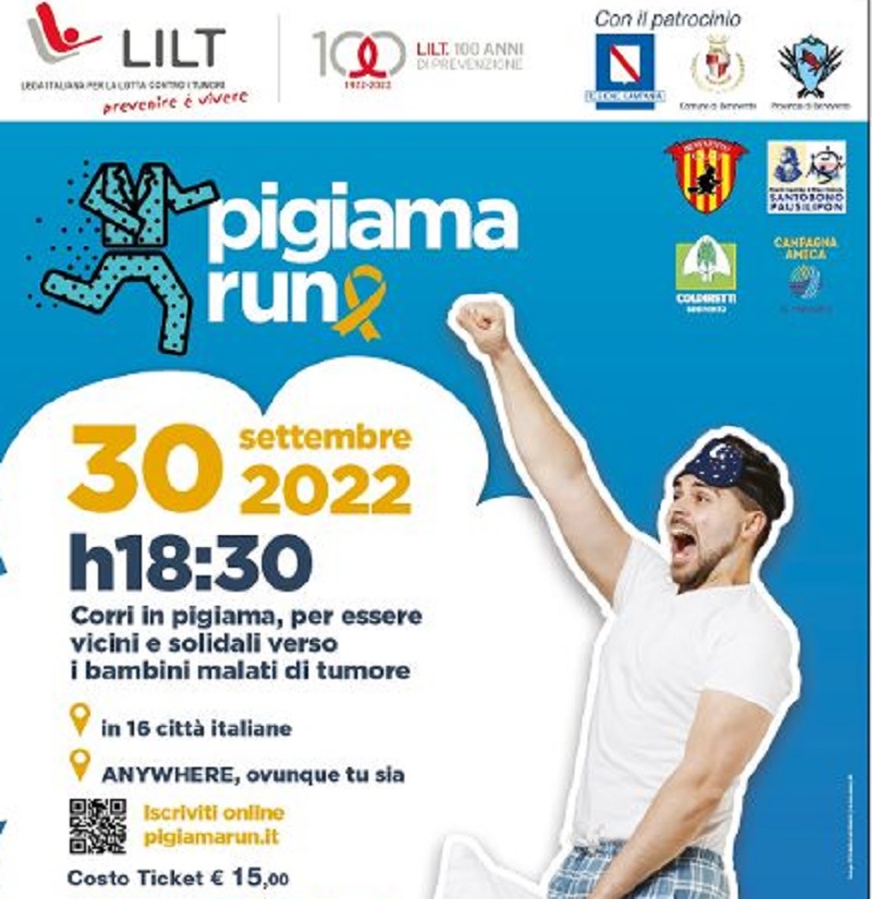 Lilt: “Pigiama Run 2022”. In 17 città italiane si corre per i bambini malati.