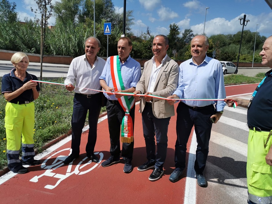Inaugurate questa mattina le piste ciclabili Lungosabato Bacchelli e via dei Mulini-stazione Porta Rufina