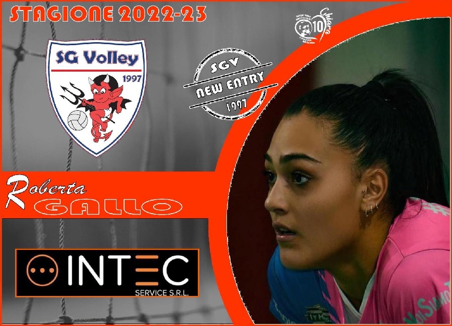 Intec Service SG Volley, arriva Roberta Gallo!