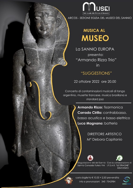 Torna la Rassegna ‘Musica al Museo’ ad Arcos, nella Sezione Egizia del Museo del Sannio.