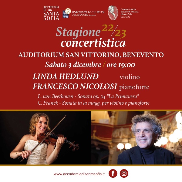 A Benevento con l’Accademia di Santa Sofia arrivano le stelle della musica internazionale.