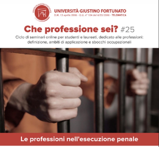 Mercoledì all’Unifortunato incontro con il direttore della Casa Circondariale di Benevento. Si parlerà delle Professioni nell’Esecuzione Penale.