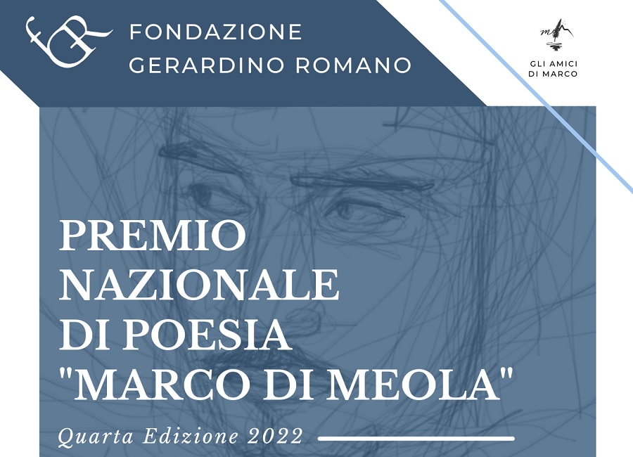 Al via il Premio Nazionale di Poesia Mario di Meola IV edizione  promosso dalla Fondazione Gerardino Romano