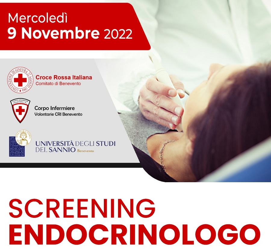 Università del Sannio. Screening endocrinologo per gli studenti. Controlli gratuiti il 9 novembre